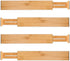 4 Pack Bamboo Adjustable Kitchen Drawer Dividers (Large, 44-55 cm)