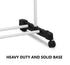 Folding 3 Tier Clothes Laundry Drying Rack with Stainless Steel Tubes for Indoor & Outdoor Home