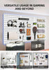 Pegboard Combination Kit with 4 Pegboards and 18 Accessories Modular Hanging for Wall Organiser