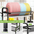 Dish Drying Rack 3 Tier Large Capacity Kitchen Storage with Utensil and Cutting Board Holder