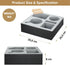Wooden Couch Cup Holder Tray with Soft Silicone & Rotatable Phone Holder for Storaging Drinks & Snacks