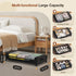 Set 2 Pcs XXL Under Bed Rolling Storage Containers with 50L Large Capacity and Wheels