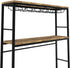 CARLA HOME Large Wine Rack for 20 Bottles with Wood Countertop and Sturdy Metal Frame