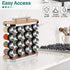 20-Jar Spice Rack Organizer Storage for Kitchen Countertop or Cabinet