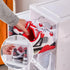 3-Tier Stackable Shoe Storage Box Organizer with Clear Door for Closet, Entryway or Cabinet