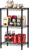 3-Tier Adjustable Metal Storage Shelves Wire Rack Organizer for Kitchen, Pantry, Bathroom or Laundry Room (60cm W x 35cm D x 103cm H)