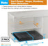 CARLA HOME 2 Pack Pull Out Cabinet Organizer Expandable for Cabinets with Adjustable Slide Out Shelves and Easy Installation (Black)