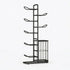 CARLA HOME 7 Tier Ball Storage Rack - Sports Organiser - Black - Basketball Storage Rack