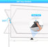 CARLA HOME Double-Sided Magnetic Whiteboard 120x90cm with Wheels, Reversible Design for School, Office & Home