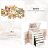 CARLA HOME 6-Layer Large Jewelry Box for Women withDrawers, Mirror, Lock, Necklace Hooks & Side Compartments for Rings, Earrings, Bracelets, Gifts (White)