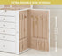 CARLA HOME 6-Layer Large Jewelry Box for Women withDrawers, Mirror, Lock, Necklace Hooks & Side Compartments for Rings, Earrings, Bracelets, Gifts (White)