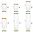 12 Pack Glass Storage Jars with Bamboo Lids for Kitchen Pantry, Pasta, Snacks, Cookies, Candy & More
