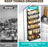 CARLA HOME 6 Tier Over the Door Organizer with Adjustable Metal Pantry Storage Rack and Hanging Baskets for Kitchen and Bathroom