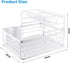 CARLA HOME 2-Tier Dish Drying Rack for Kitchen Counter with Removable Drip Tray, Utensil Holder and Cutlery Organizer
