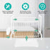 Dish Drying Rack 2-Tier Kitchen Drainer with Drainboard (White)