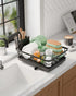 Dish Drying Rack for Kitchen Counter with Removable Drip Tray, Utensil Holder and Cutlery Organizer