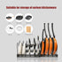 Expandable Pot and Pan Organizer Rack for Cabinet with 10 Adjustable Dividers, Lid & Cookware Holder for Kitchen Pantry or Countertop Storage