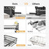 Expandable Dish Drying Rack with Drainage Spout, Utensil Holder & Drainboardfor Kitchen Countertop Organizer (1 tier)