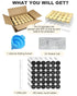 24 Glass Spice Jars with Bamboo Lids, Shaker Tops, 180 Spice Labels, White Pen & Funnel for Kitchen Organization, Spice Rack, Seasoning & Herb Storage