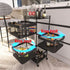 Metal 5-Tier Rolling Vegetable and Fruit Basket Cart Stand for Kitchen & Storage