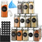 24 Glass Spice Jars with Lids, Shaker Tops, 180 Spice Labels, White Pen & Funnel for Kitchen Organization, Spice Rack, Seasoning & Herb Storage