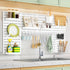 Pegboard Wall Organizer Kit with 6 Modular Pegboards & 21 Accessories for Kitchen, Office, Gaming & Craft Storage