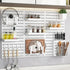 Pegboard Wall Organizer Kit with 6 Modular Pegboards & 21 Accessories for Kitchen, Office, Gaming & Craft Storage