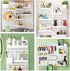 Pegboard Wall Organizer Kit with 3 Modular Panels & 17 Accessories for Office, Gaming & Craft Storage