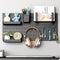 Pegboard Wall Organizer Kit – 2 Black Modular Pegboards with 10 Accessories for Office, Gaming & Home Storage