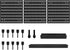 Pegboard Wall Organizer Kit with 3 Modular Black Panels & 17 Accessories for Gaming, Office & Craft Storage