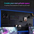 Pegboard Wall Organizer Kit with 4 Modular Black Pegboards & 19 Accessories for Gaming, Office & Craft Storage (Black)