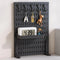 Desk Pegboard Organizer Kit  with Hooks, Tray & Mount Ideal for Office, Gaming Setup & Home Workspace Organization (Black)