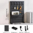 Desk Pegboard Organizer Kit  with Hooks, Tray & Mount Ideal for Office, Gaming Setup & Home Workspace Organization (Black)