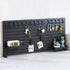 Desk Pegboard Organizer Kit  with Hooks, Tray & Mount Ideal for Office, Gaming Setup & Home Workspace Organization (Black)