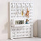 Desk Pegboard Organizer Kit  with Hooks, Tray & Mount Ideal for Office, Gaming Setup & Home Workspace Organization (White)