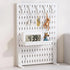 Desk Pegboard Organizer Kit  with Hooks, Tray & Mount Ideal for Office, Gaming Setup & Home Workspace Organization (White)
