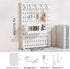 Desk Pegboard Organizer Kit  with Hooks, Tray & Mount Ideal for Office, Gaming Setup & Home Workspace Organization (White)