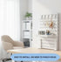 Desk Pegboard Organizer Kit  with Hooks, Tray & Mount Ideal for Office, Gaming Setup & Home Workspace Organization (White)