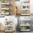 Slim Storage Cart Organizer Trolley with Wheels for Kitchen, Bathroom, Laundry & Narrow Spaces (3 tier)