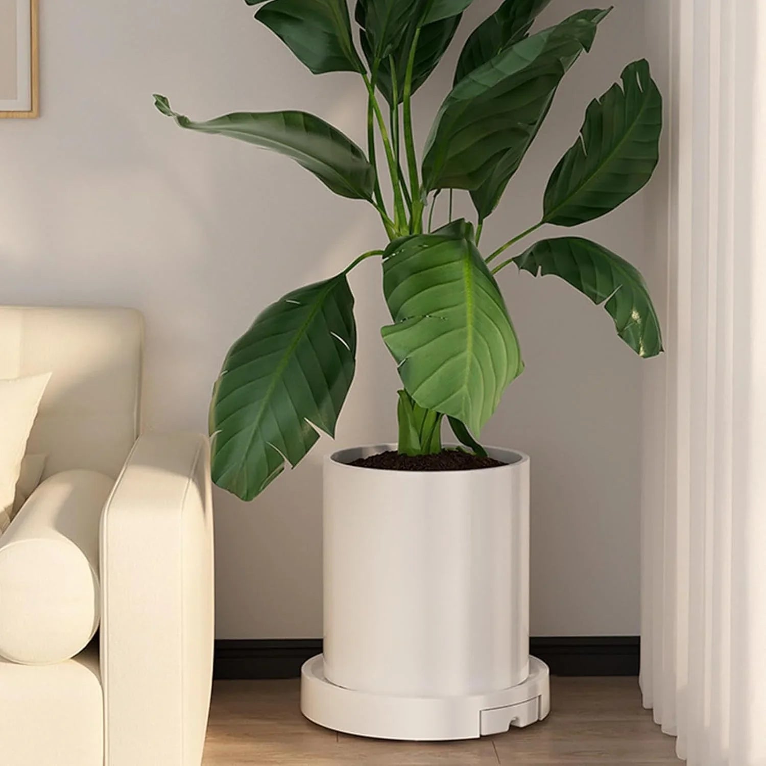 Rolling Plant Stand with 360° Wheels for Indoor Pots (26 cm)
