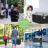 6-Pack Large Moving Storage Bags with Zippers & Handles with 95 Liters Capacity for Space Saving, Travel, Camping & Organization (Black)