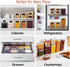 8 Piece Airtight Food Storage Containers Set with Lids & Labels for Kitchen Storage