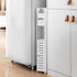 Slim Bathroom Cabinet with Toilet Paper Holder for Toilet or Laundry Room