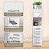Slim Bathroom Cabinet with Toilet Paper Holder for Toilet or Laundry Room