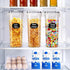 Airtight Cereal Storage Containers BPA-Free Food Dispensers with Pouring Lids for Pantry & Kitchen (4 Pack 2,5L)