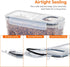 Airtight Cereal Storage Containers BPA-Free Food Dispensers with Pouring Lids for Pantry & Kitchen (4 Pack 2,5L)