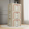 3 pack Large Clothes Storage Bins with Lids for Clothing, Bedding, Blankets, Toys (66L capacity - Beige)