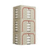 3 pack Large Clothes Storage Bins with Lids for Clothing, Bedding, Blankets, Toys (66L capacity - Beige)