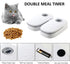 2 Meal Automatic Pet Feeder with Timer for Cat & Dog Wet & Dry Food (Dual Bowl 700ML)
