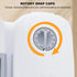 2 Meal Automatic Pet Feeder with Timer for Cat & Dog Wet & Dry Food (Dual Bowl 700ML)